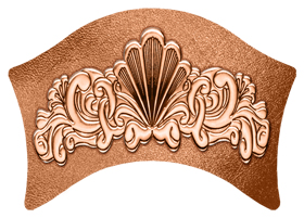 DABAN-605-CP Banner Scroll Copper